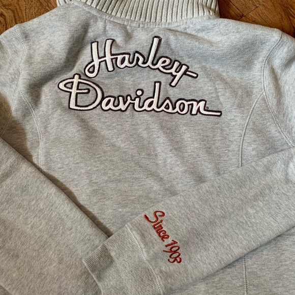 Harley XL button turtleneck jacket - Picture 1 of 8